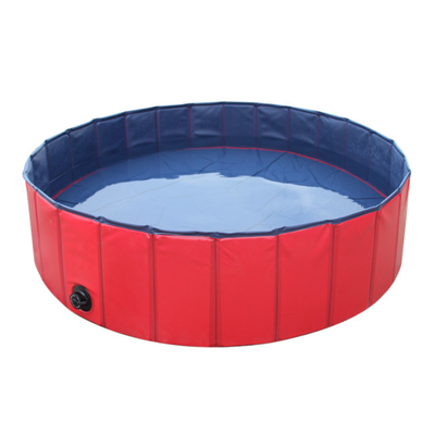 Red PVC Portable Pet Bathing Tubs 120 x 30cm OEM & ODM