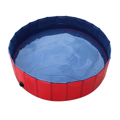 Red PVC Portable Pet Bathing Tubs 120 x 30cm OEM & ODM