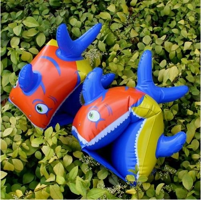 Double Chamber PVC Inflatable Swimming Arm Rings , Animals Shape Water Wing
