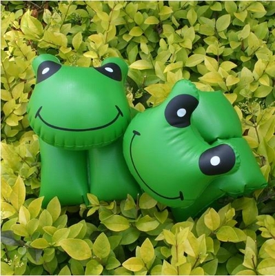 Double Chamber PVC Inflatable Swimming Arm Rings , Animals Shape Water Wing