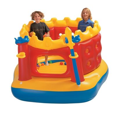Small Round Kids Inflatable Jumping Castle For Advertisement PVC Cool