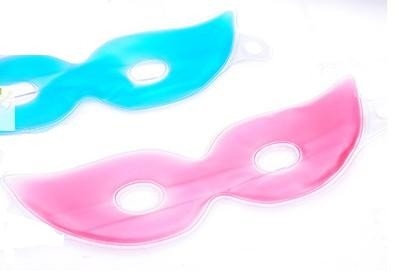 Maschere di occhio rosa o blu del gel per gli occhi neri e le grinze