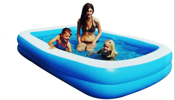 Piscine gonfiabili quadrate blu per 3 spessore della persona 0.3mm