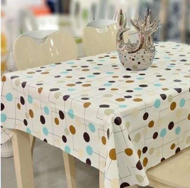 Tovaglia del PVC stampata abitudine impermeabile per il ristorante